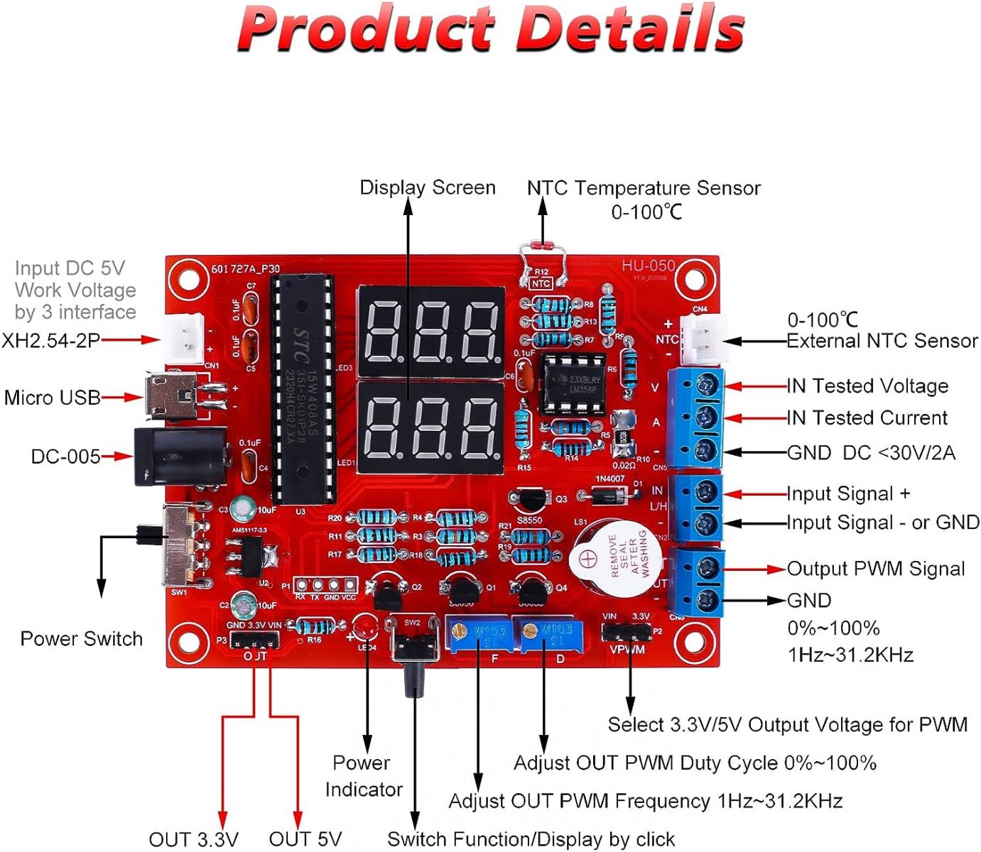 Multifunction Meter Voltage Tester DIY Kits from ICStation on Tindie